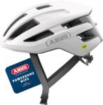 ABUS PowerDome MIPS Országúti Kerékpáros Sisak - Fehér, M-es méret - Könnyű Ventilációs Rendszerrel, Made in Italy, Férfi és Női