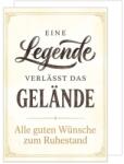Edition Seidel A4-R1012 Premium XXL Maxi Nyugdíjas Üdvözlőlap Borítékkal, DIN A4 méret (21x29, 7 cm), Búcsúzó Kollégáknak, Férfiaknak és Nőkn (A4-R1012)
