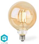 Nedis Bec LED Smart WiFi cu filament Nedis, E27, G125, 7W, 806 lm, 1800K-3000K (WIFILRF10G125)