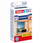 tesa Comfort Szúnyogháló ablakra tépőzáras ablakháló 1, 2 x 2, 4m fekete (naklejana bez wiercenia przyklejana muchy )