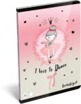 Lizzy Card Füzet A/5 leckefüzet LIZZYSULI 40lap Tiny Dancer Lovely Ballerina