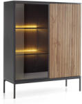  SENTO WT104 vitrines komód - fekete (PM84556)