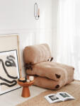 Flexa Egyszemélyes fotelágy Flexa 80 cm karamellbarna kordbársony
