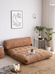 Flexa Kétszemélyes fotelágy Flexa 120 cm karamellbarna kordbársony