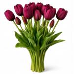  Tulipán Csokor Tulipán Gumi Szilikon Élő 5DB 44CM (BUKIET Z TULIPANÓW 5SZT 44CM Pomarańcz) - allegro - 2 150 Ft