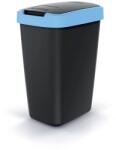 Prosperplast Compacto Flas szemetes fedéllel fekete/világoskék 260139-2041 (NSAB12-2717C)
