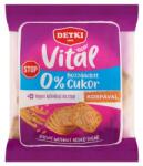 DETKI Háztartási keksz, cukormentes, 180 g, DETKI Vitál Cukor Stop , teljes kiőrlésű (40520)