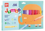 APLI Filctoll készlet, 9, 6 mm, kimosható, vastag, APLI Kids "Jumbo", 14 különböző szín (20623) - iroszer24