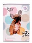 Beniamin Bájos A5-ös füzet laminált borítóval "Sweet Pets" 16 lap kockás (9464)