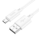 hoco. Cablu Date si Incarcare USB-A - microUSB HOCO X88, 18W, 2m, Alb - gsmboutique