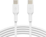 Belkin Cablu Date si Incarcare USB-C - USB-C Belkin BoostCharge, 60W, 1m, Set 2 bucati, Alb CAB003bt1MWH2PK (CAB003bt1MWH2PK)