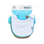 BabyJem Set 3 bavete cu capse din bumbac (pentru: baieti) Bavata