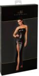 Noir Rochie Lungă Noir Orgia - Powerwetlook Negru, Mulată și cu Șliț Lateral - Negru , M
