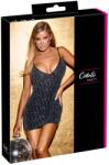 Cottelli PARTY Rochie Mini Cottelli PARTY - Neagră cu Model Zig-Zag Argintiu - Negru , S