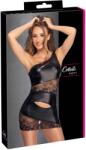 Cottelli PARTY Rochie Mini Cottelli PARTY Asymmetrical - Matte Look și Dantelă, Neagră - Negru , L