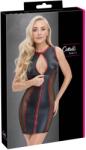 Cottelli PARTY Rochie Mini Cottelli PARTY cu Inserții din Plasă - Negru/Roșu, Mulată și Elastică - Negru , XL