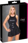 Cottelli PARTY Rochie Mini Shiny Cottelli PARTY - Wetlook Negru, Mulată și Evazată - Negru , XL