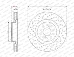FERODO Disc frana FERODO DDF3357C (DDF3357C)