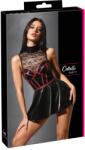 Cottelli PARTY Rochie Cottelli PARTY Negru/Roșu - Wetlook Lucios și Dantelă - Negru , XL