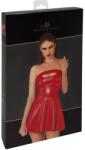 Noir Rochie Mini Noir - Roșu Aprins Powerwetlook, Fără Bretele și cu Decolteu Decupat - Roșu , XL