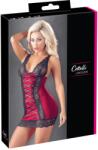 Cottelli LINGERIE Furou Roșu - cu Șnururi Decorative și Inserții din Dantelă - Negru , S