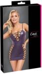 Cottelli PARTY Rochie Mini Cottelli PARTY Lacing - Mov Matte Look cu Șnururi Decorative Negre - Mov , L