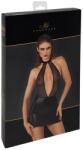 Noir Rochie Mini Noir Sparkle - Powerwetlook și Powernet Transparent, Neagră - Negru , S