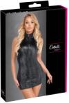 Cottelli PARTY Rochie Cottelli PARTY Snake Zip - Neagră, Mulată, cu Imprimeu Snake și Fermoar Integral - Negru , XL