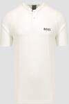 BOSS Tricou Polo Pentru Bărbați Boss X Matteo Berrettini Pariq Mb - Alb
