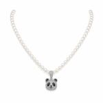 ElectraStore Colier De Perle Cu Pandantiv Teddy Bear (C5104)