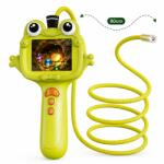 Twinkle Twins Camera Endoscop pentru Copii Twinkle Twins, cu Lumina LED, Ecran, Foto/Video, Portabila, Cablu Flexibil 80 cm, Explorare Zone Intunecate, Verde (TT-03013_green)