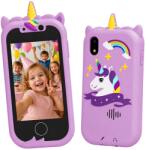 Twinkle Twins Telefon Interactiv pentru Copii Twinkle Twins, 22 Aplicații Educative, Cameră Foto/Video, Muzică și Povești, Ecran Touch, Husă Silicon, Mov (TT-03015_purple)