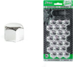 J-TEC Set capace prezoane auto 21 mm crom, 21 piese cu extractor J-TEC (AMG21308)