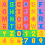 Rebel Covoras puzzle educativ din spuma EVA 180x180 cm cu alfabet (RBY-2253-36) Covor