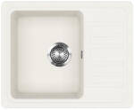 Evido Home 45S Compact gránit mosogató, egy medencés forgatható kivitel, 575 x 460 mm /fehér/ (HOME 45S COMPACT FEHÉR)
