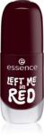 essence Gel Nail Polish géles körömlakk árnyalat 12 LEFT ME on RED 8 ml