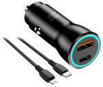Blue Star , Szivargyújtó Usb Töltő, Usb/USb-c Aljzat, 12V 25W