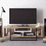 Hanah Home Asal (120) TV állvány - Tölgy, Fehér, Fekete (875ZNA3048)