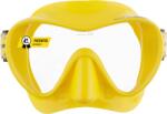 CRESSI Frameless Diving Mask F1 - Fog-free Glass Lens, Diving Goggles - Ergonomic Silicone Rim, Snorkel Mask - Dry Snorkel & Snorkel Set - Yellow - Mask - ZDN281010 (ZDN281010)