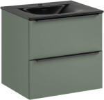 Comad Set dulap Comad Sombra Green SOMBRA GREEN 82-60-46-2S, lavoar Comad Sky SKY 1 BLACK MATT 60 DP ( E-8099-60 ) (SETSOG60CMSKY)