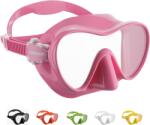 CRESSI Frameless Diving Mask F1 - Fog-free Glass Lens, Diving Goggles - Ergonomic Silicone Rim, Snorkel Mask - Dry Snorkel & Snorkel Set - Pink - Mask - ZDN284000 (ZDN284000)