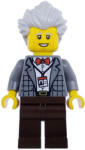 LEGO® Minifigurák Art Factory Pianist - Male, Dark Bluish Gray Plaid Jacket with Red Bow Tie, Dark Brown Legs, Light B bdp268 (bdp268)