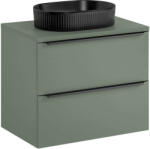 Comad Készlet szekrény Comad Sombra Green SOMBRA GREEN 82-70-46-2S, mosdótál Comad Beyond BEYOND 5 BLACK ( E-6564 ), GREEN 89-70-46 M (SETSOGBGREEN70CMUNBEYONDBL)