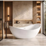 Rea Cada freestanding cu ventil alb Rea Maris 180 (REA-W4402)