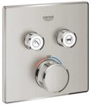 GROHE Grohtherm SmartControl termosztát falsík mögötti telepítéshez, 2 fogyasztóra, matt Supersteel (GR-29124DC0)