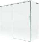 Mexen Rox L kétszárnyú fürdőkádfal, 170 + 80 x 150 cm, átlátszó, króm - 8C9L-170-080-01-00