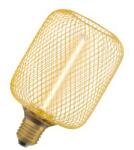 OSRAM Corp de iluminat LED decorativ Ledvance (Osram) 1906 DECOR LED STRAW FILAMENT SQUARE 100 16 GOLD DIM 3, 5 W 818 E27, 150 lm, 1800 K, IP20, 320°, auriu, dimabil (4058075840188)