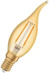 OSRAM Bec LED Ledvance (Osram) Vintage 1906 Classic BA 12 Filament 1, 5 W 824 Gold E14, 120 lm, 2400 K, 300°, auriu (4099854091551)