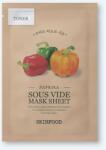 Skinfood Mască hidratantă din țesătură pe bază de paprika Paprika Sous Vide Mask Sheet - 18 g / 1 buc Masca de fata