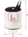 SOFIMA Filtru aer SOFIMA S 7594 A (S 7594 A) - fixbox